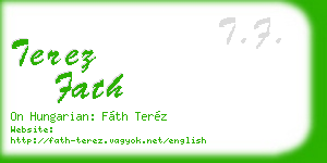 terez fath business card